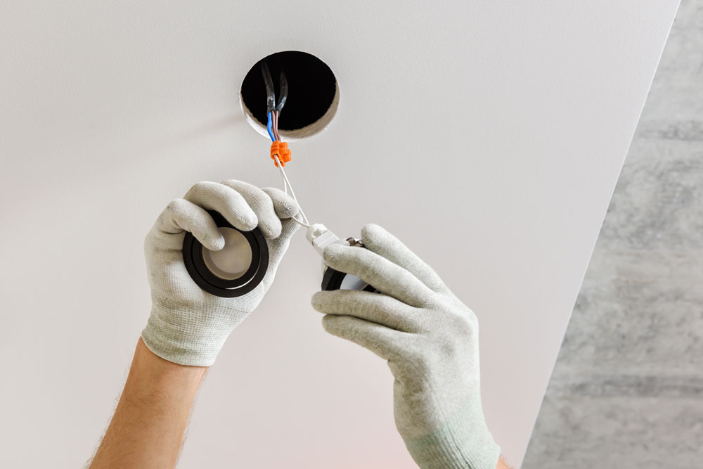 Electrician in Rifle, CO Wiring Ceiling Lights